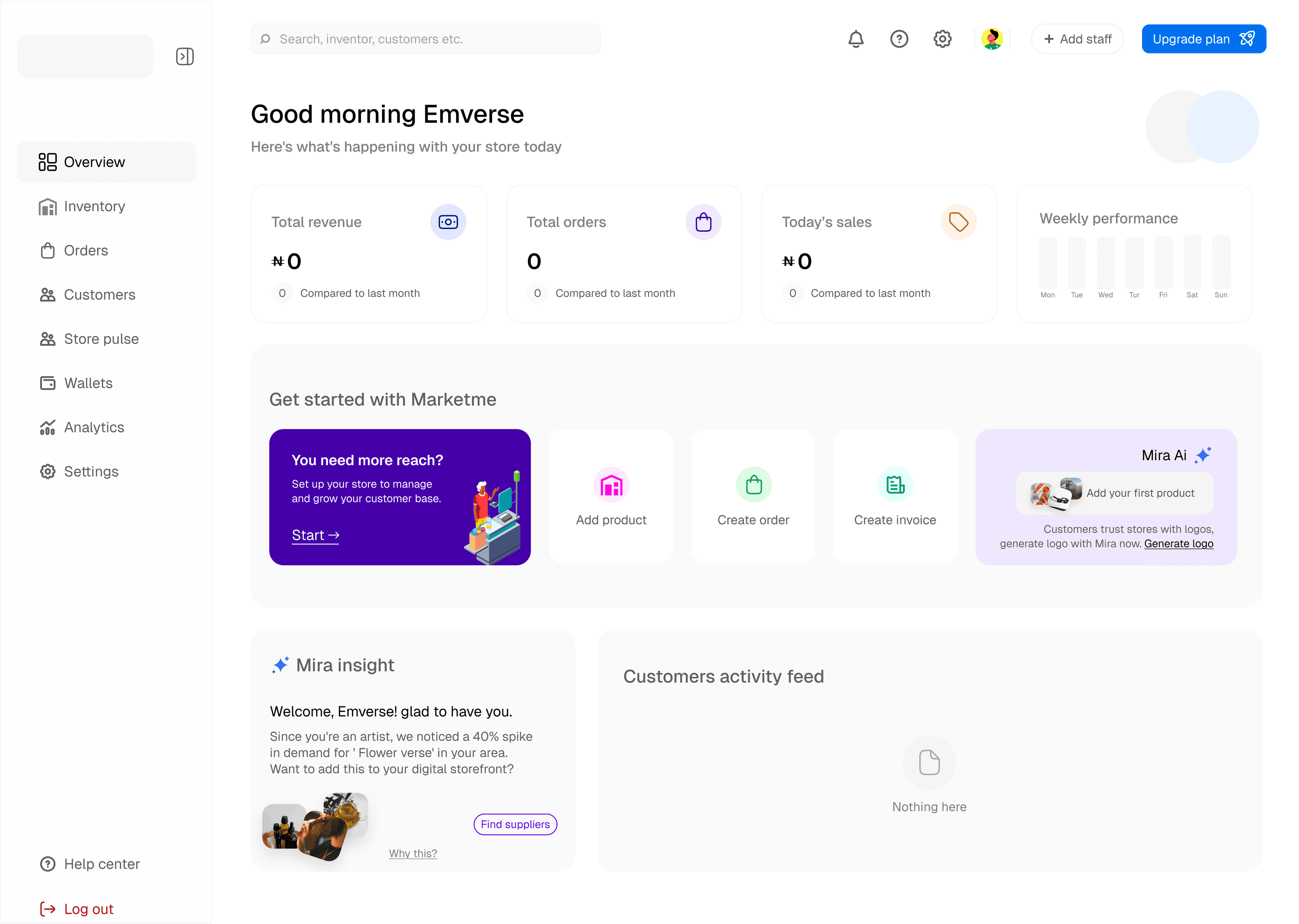 Merchant Dashboard